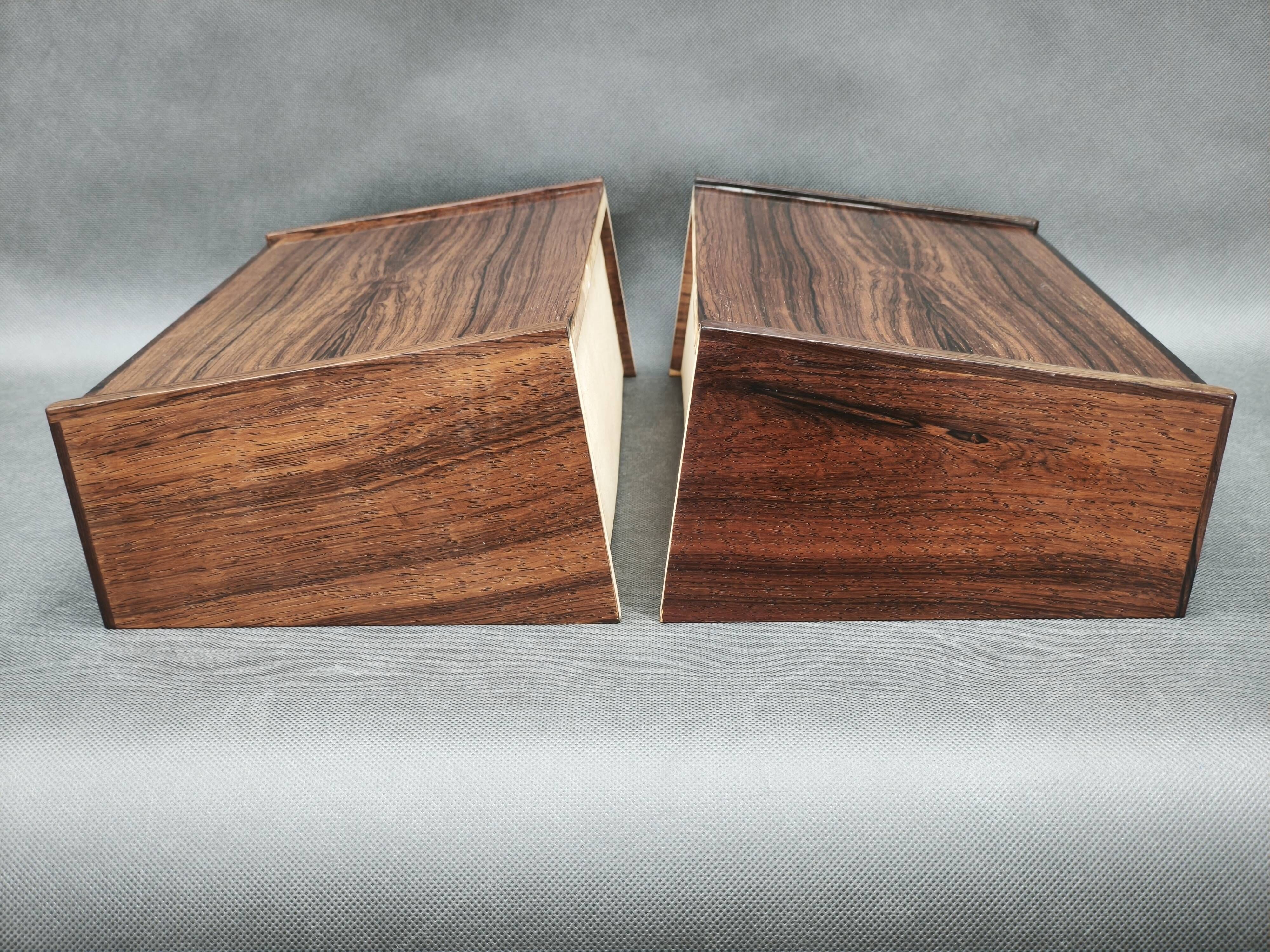 Pair of Danish Rosewood Floating Bedside Tables, 1960s