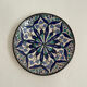 Wall plate – Hand-painted Moroccan ceramic – Blue mandala