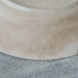 3 anciennes assiettes plates en terre de fer longchamp : mûres