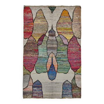Tapis boho recyclé turc fait main 165 cm x 255 cm