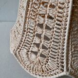 Lustre pink braided raffia hanging