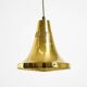 60s Hans-Agne Jakobsson brass pendant lamp Model T 598, by Markaryd Sweden