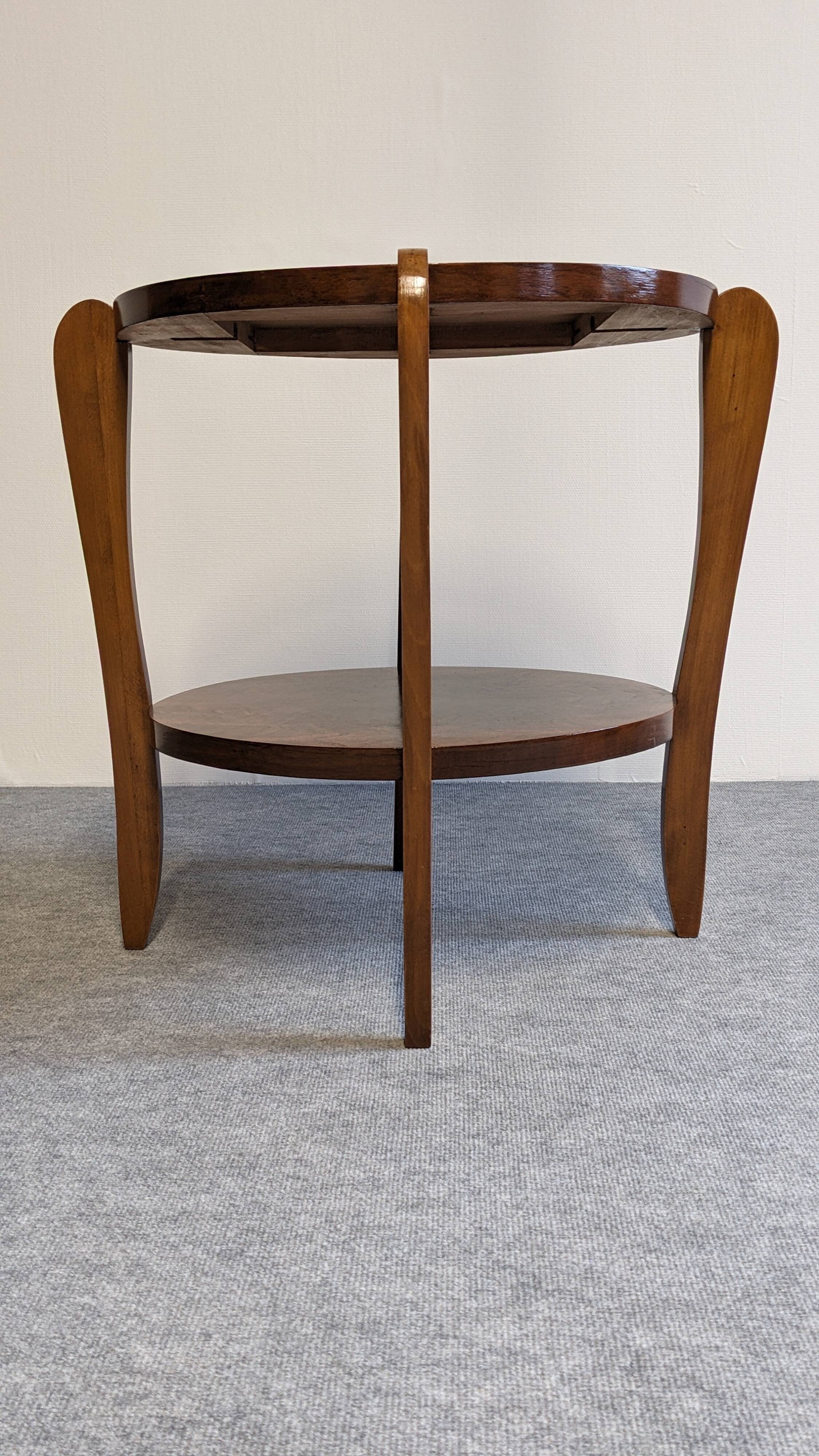 Art Deco round pedestal side table circa 1930