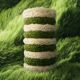 Grand Vase Rayures Vert