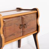 Sculptural Italian Mid-Century nightstand/cabinet, 1950’s