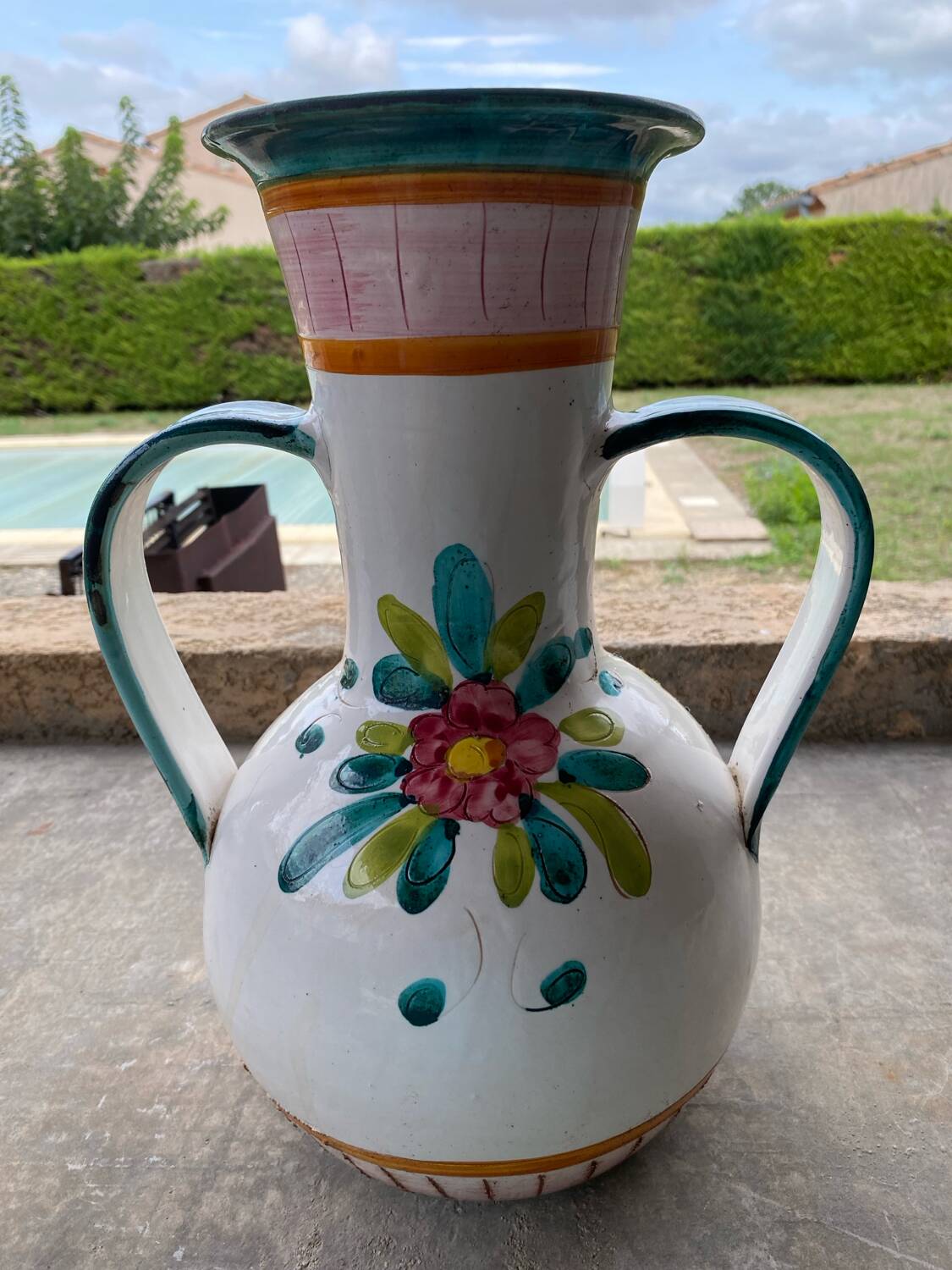 Glazed vase