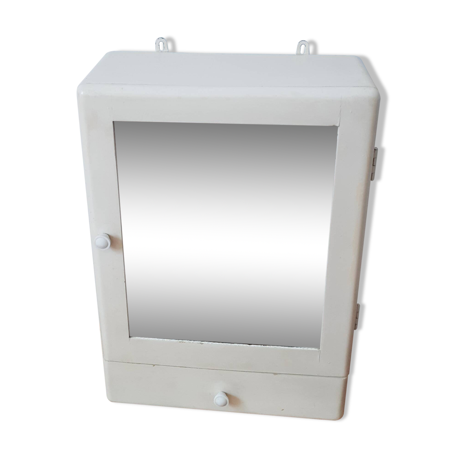 Toilet cabinet or medicine cabinet, vintage, with mirror, squirrel