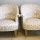 Old toad armchairs year 70s