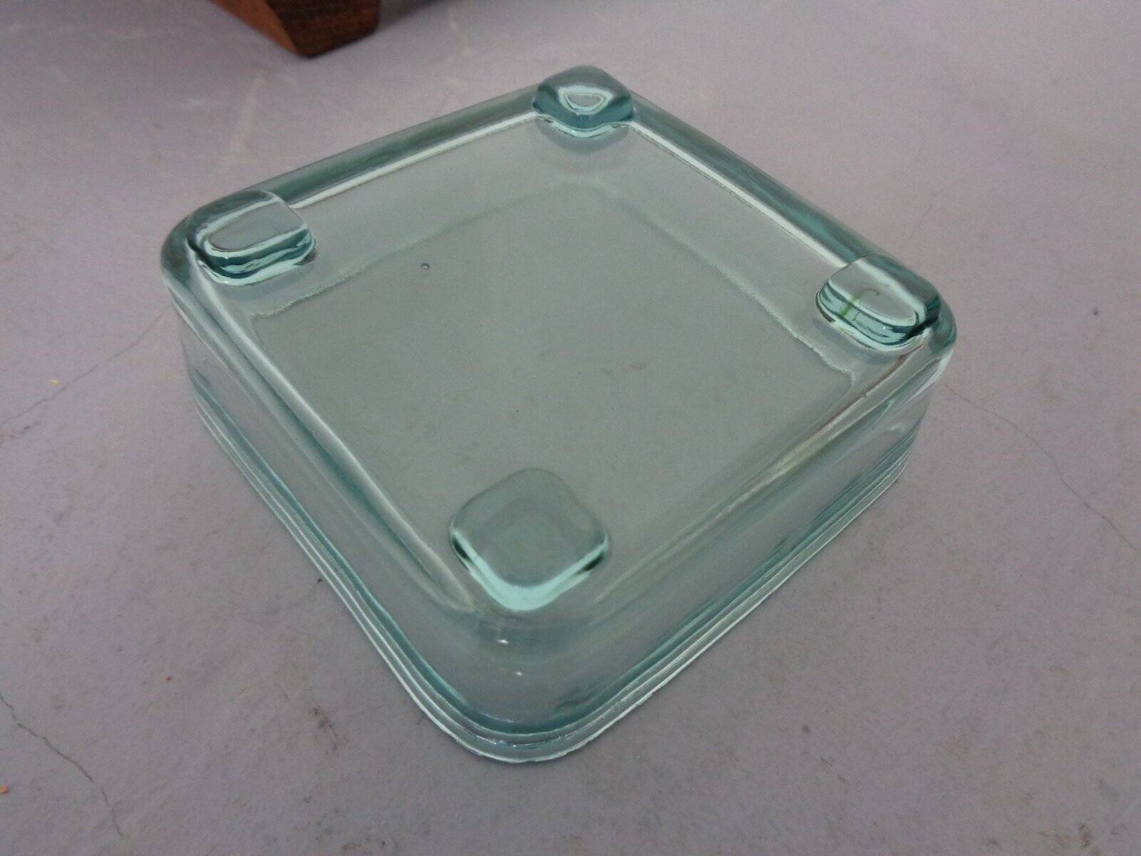 Teak tray with glass bowls by Jens Quistgaard for IHQ Dansk Designs, 1960s, set of 6.