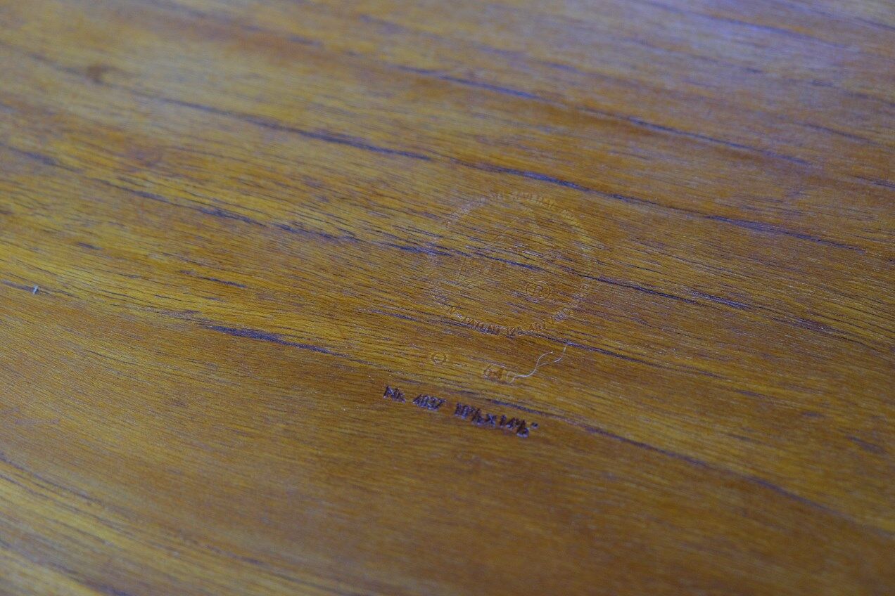 A set of 2 scandinavian teak trays from Silva from 1960s