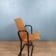 Vintage folding seat in wood and iron N°11