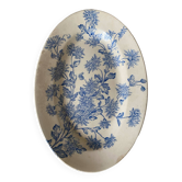Plat ovale faïence de Longwy