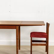 Double extending teak dining table (Made in Denmark 1960)