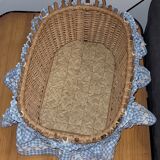 Wicker doll bed