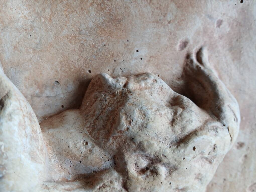 Statue relief dieu Kairos fils de Zeus
