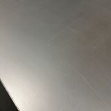 Futuristic aluminum desk