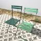Paire de chaises de jardin vintage