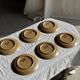 Set of 6 dessert plates in stoneware Village France D20
