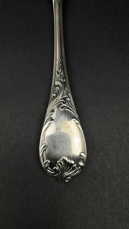 Christofle Marly fish serving fork no. 80, silver-plated, new from the 1980s.