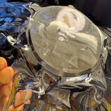 Crystal dish with stamp, 1960s/70s