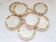 8 assiettes creuses Stivert – décor orange