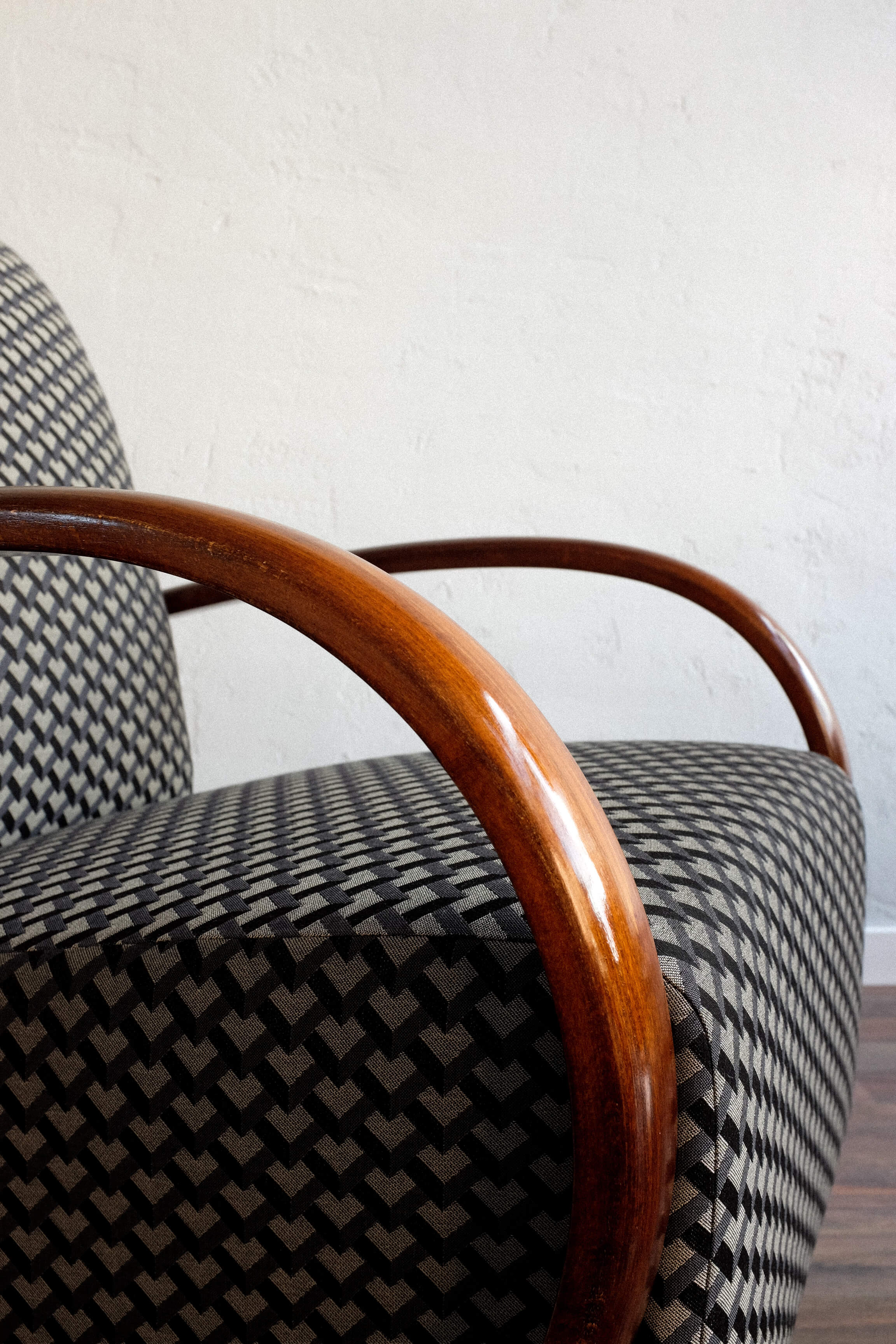 Vintage Czechoslovak Armchair by Jindřich Halabala, 1950s