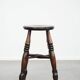 Antique English Windsor stool from the 18th century with a great patina