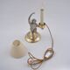 Hauy Pouigo Monkey candlestick table lamp silver plated bronze 1970's Italy
