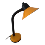Lampe de bureau jaune orangé et noir Made in France