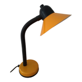 Lampe de bureau jaune orangé et noir Made in France