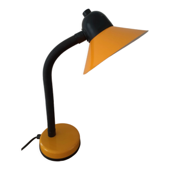 Lampe de bureau jaune orangé et noir Made in France