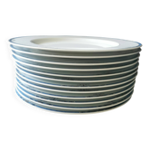 Blue decorative plate Sologne porcelain – 26 cm