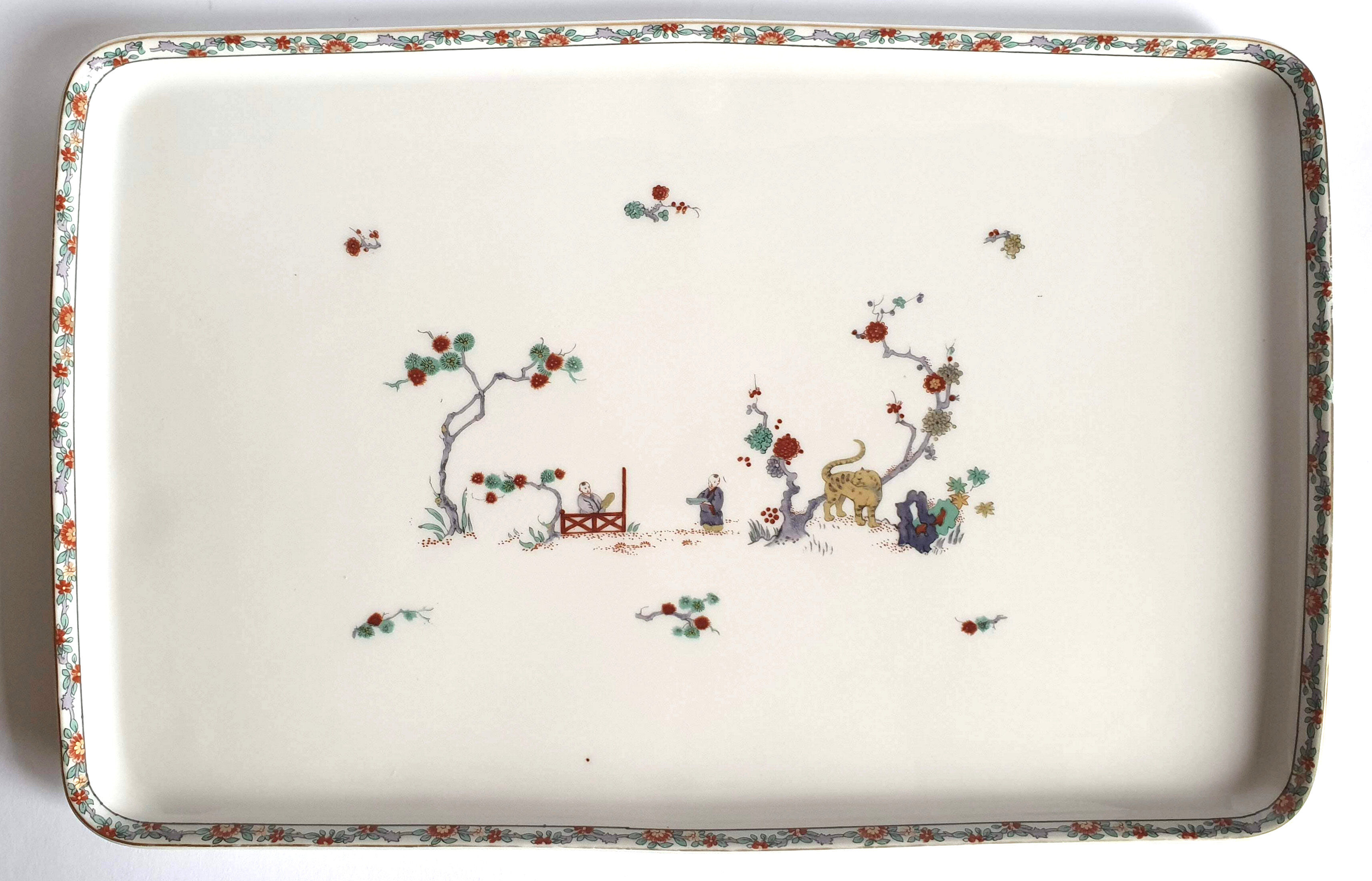 Plateau en porcelaine Maison Rouard Paris