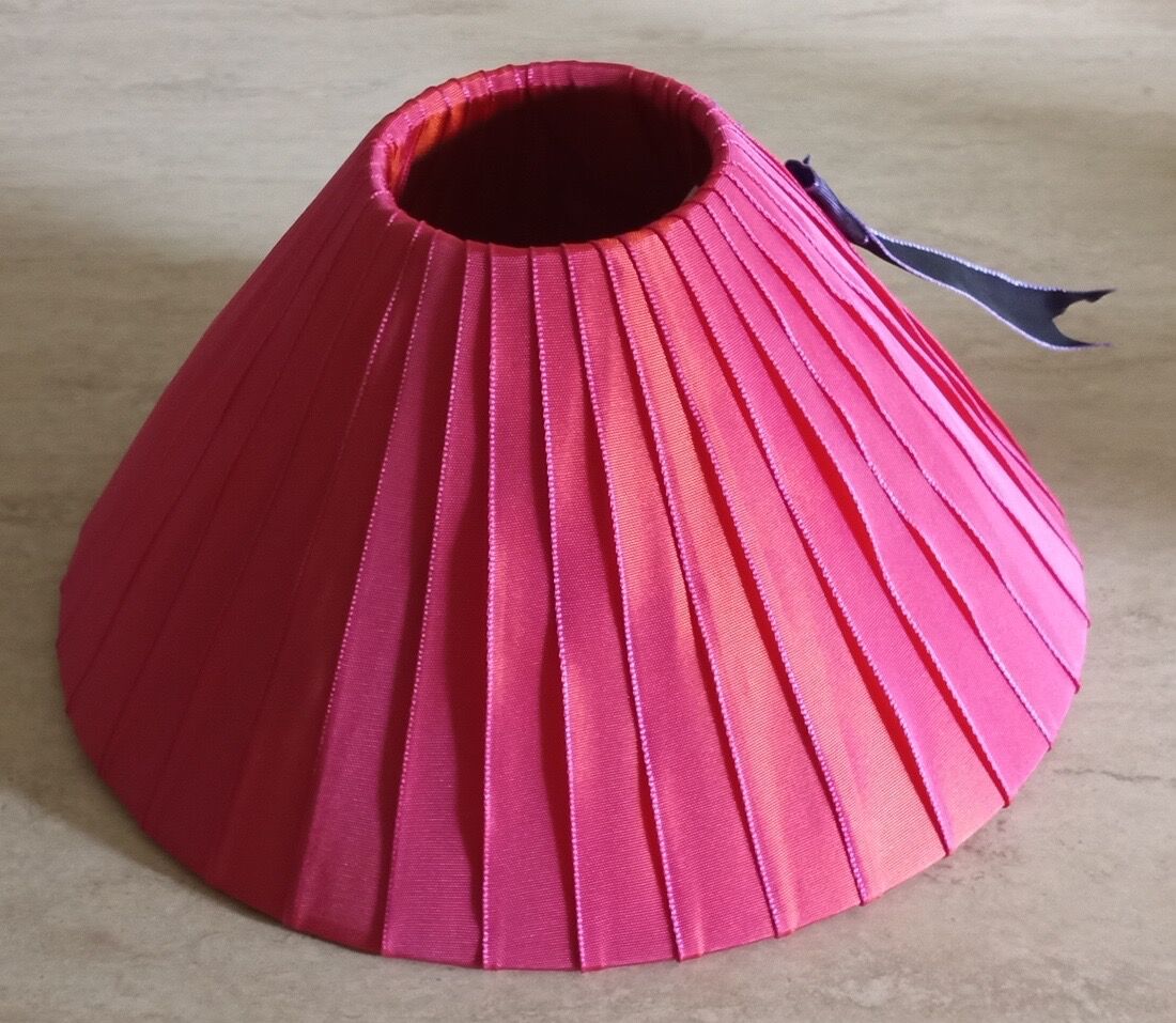 Abat-jour rose moiré