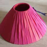 Pink moiré lampshade