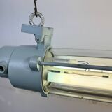 Industrial East German Fluorescent Tube Light From Leuchtenbau Wittenberg, 1980s