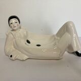 Vintage ceramic TWI Japan Pierrot ashtray