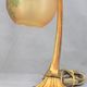 Romantic art-nouveau lamp in glass paste Lucien Gau