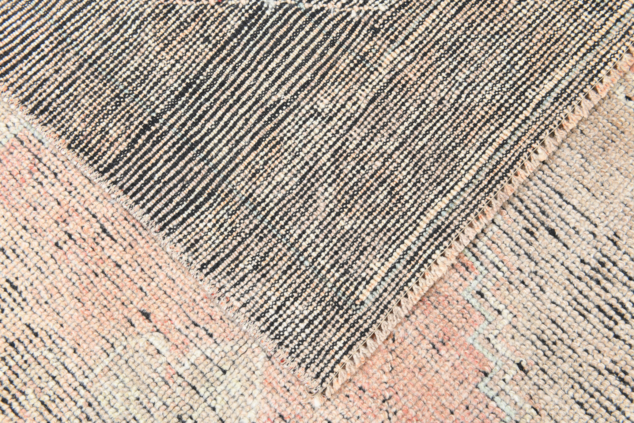 Turkish vintage area rug 221x112cm