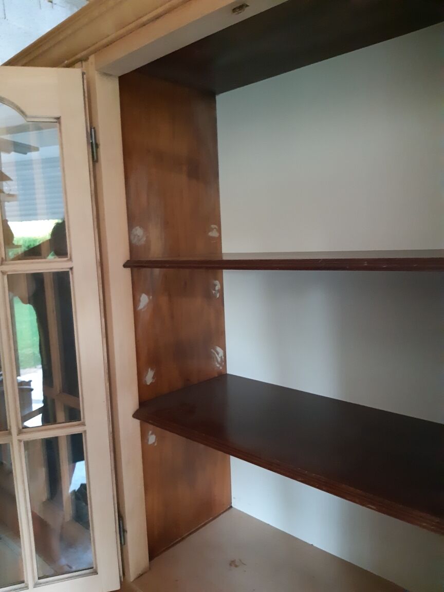 Solid cherry bookcase