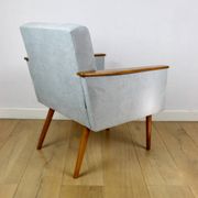 Vintage Art Deco Loft armchair - blue sky