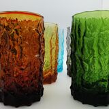 Geoffrey Baxter's 6-glass service by Whitefriars, England 1960