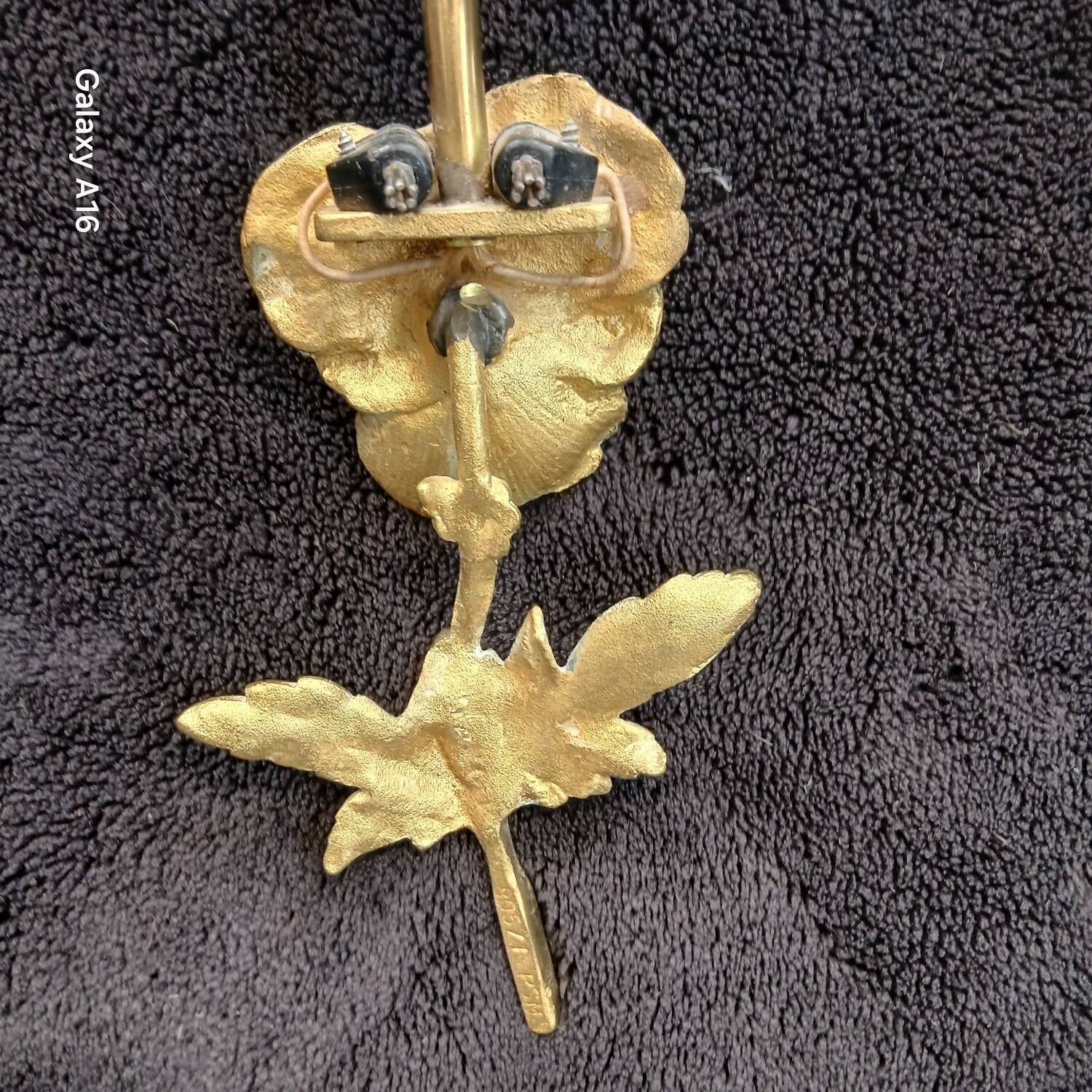 Splendides appliques bronze signe PSM decor fleurs