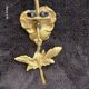 Splendides appliques bronze signe PSM decor fleurs