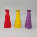 Set of 3 vases in ceramic. made in Italy 1980s