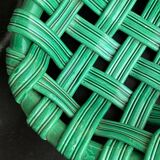 Woven ceramic basket