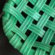Woven ceramic basket