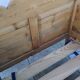 Vintage pine bed chalet style Chamonix for one person.