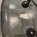 DSW chair elephant grey fibre, walnut dowel, Eames, Herman Miller, vintage.