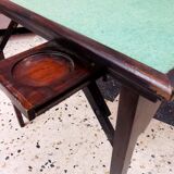Old folding wooden gaming table